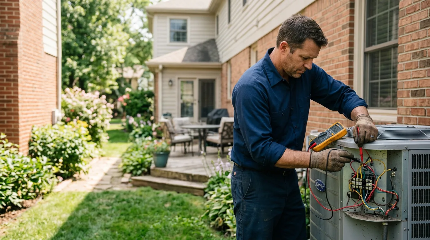 HVAC technician working near Alexandria, MN